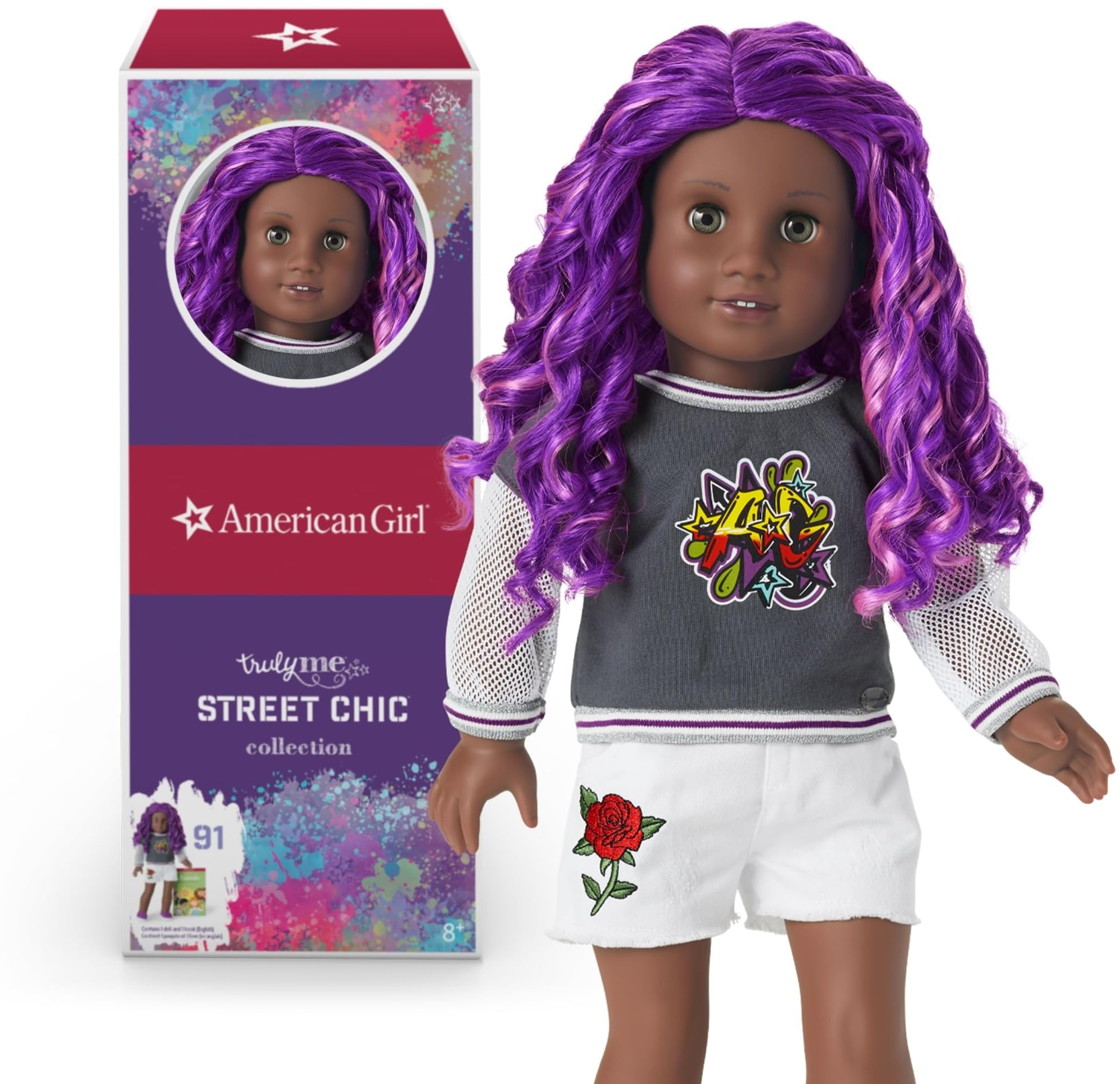 Amazon.com: American Girl Truly Me 18-inch Doll #91 with Gray Eyes